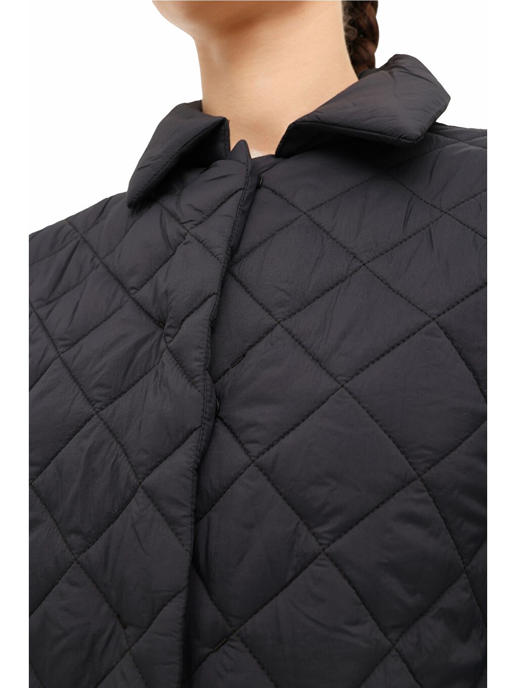 WL 4MERTENS 5PR Siyah Kadın Uzun Kaban-3