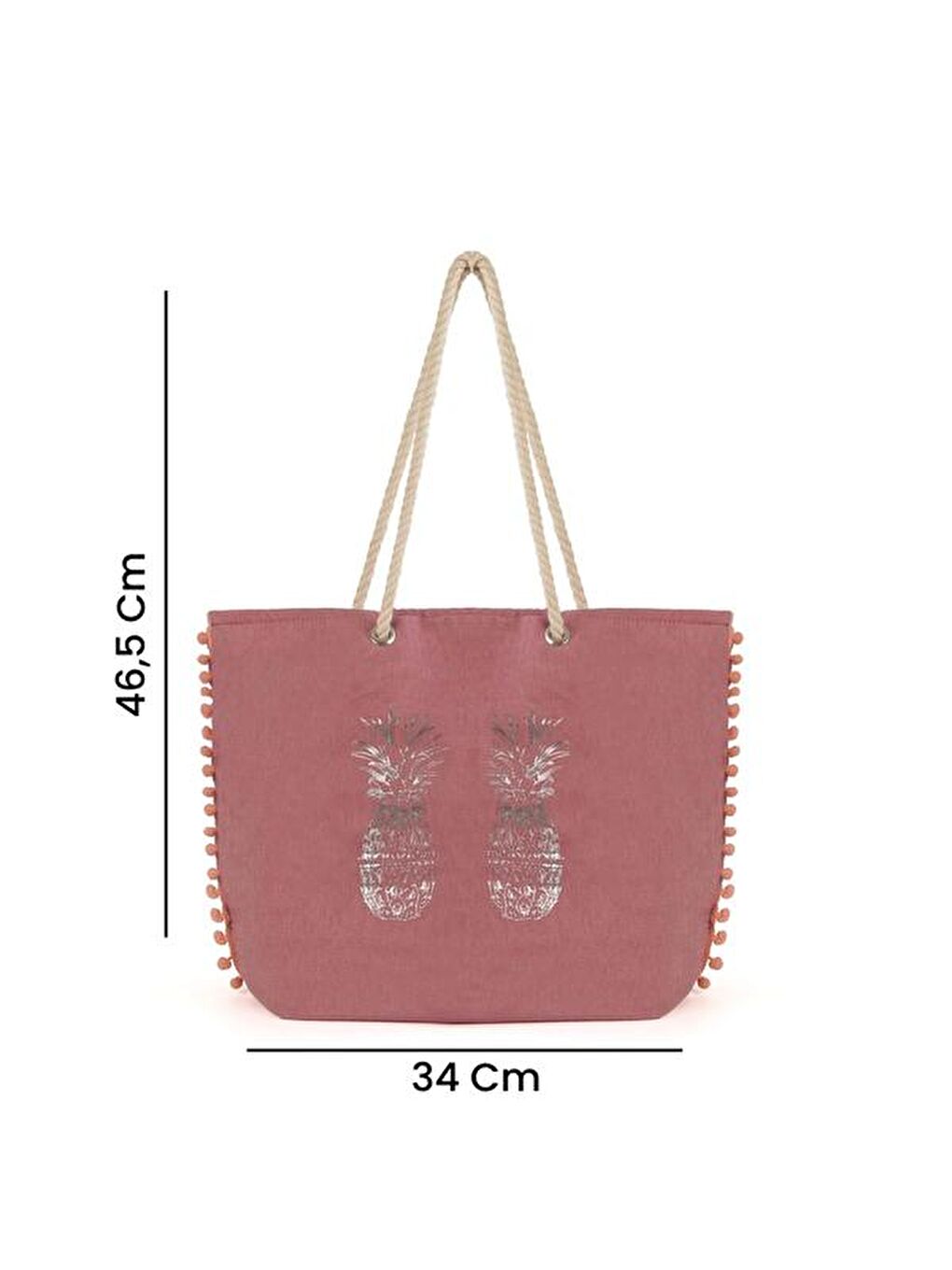 Pembe Plaj Çantası - Bubble-3