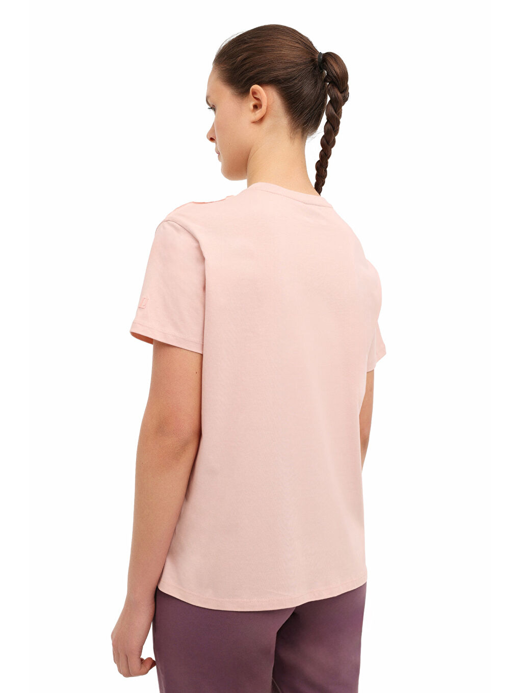 WB 11ADA 6FX Pembe Kadın Kısa Kol T-Shirt-1