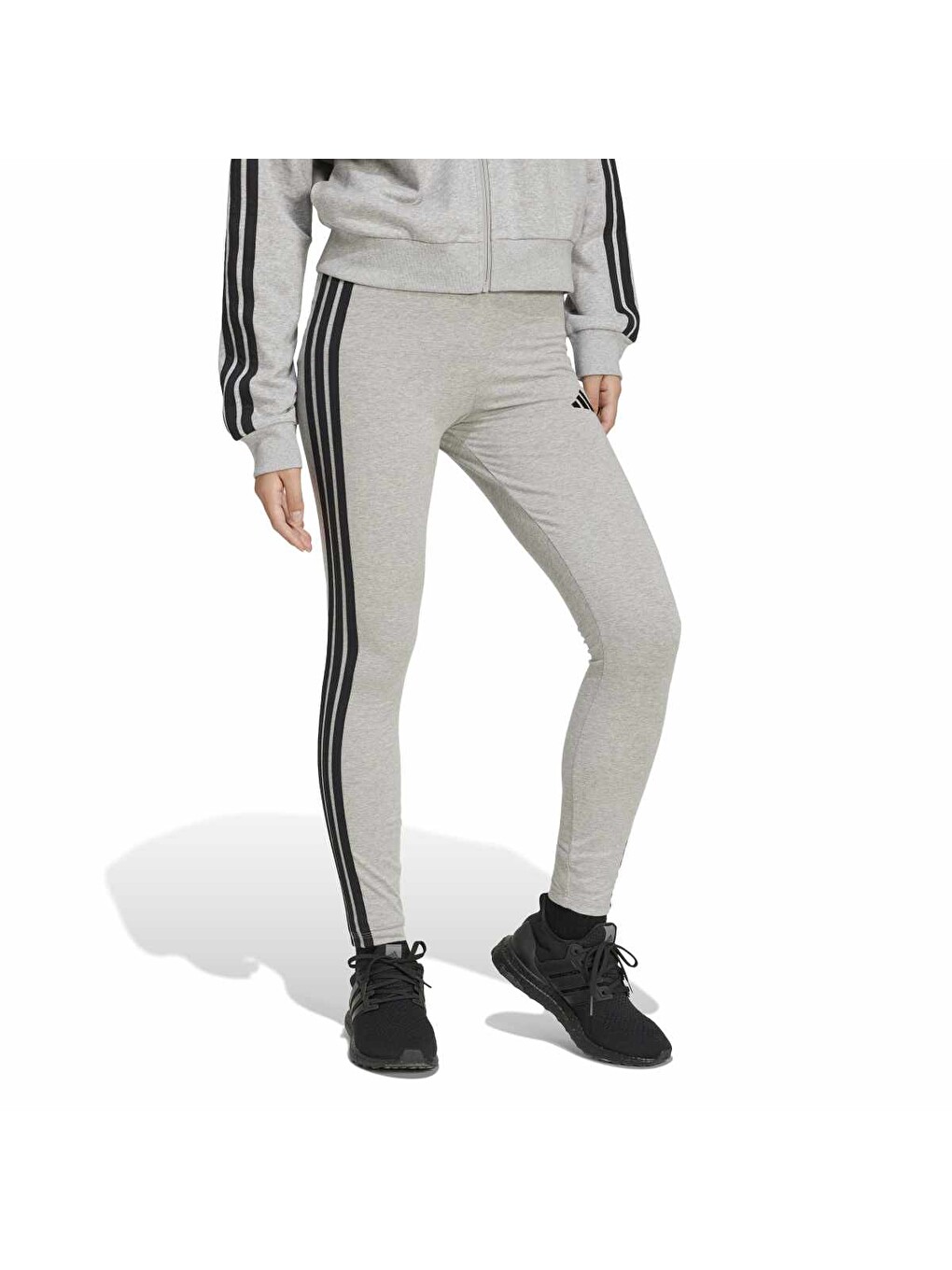 3 Stripes Sj Kadın Gri Tayt-1