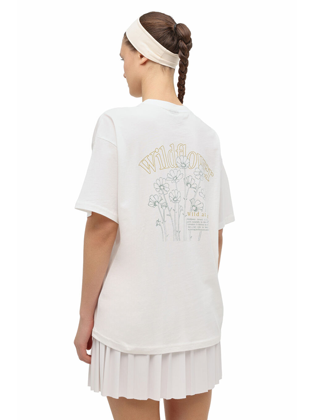 Bej WL 11TEEL 6FX Ekru Kadın Kısa Kol T-Shirt-1