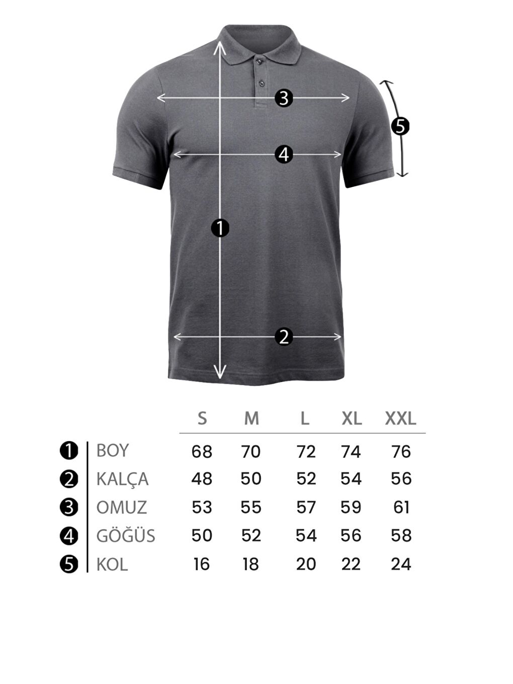 Gri Çizgili Yakalı Yarım Fermuar Oversize Tişört STU-2473_30464-6
