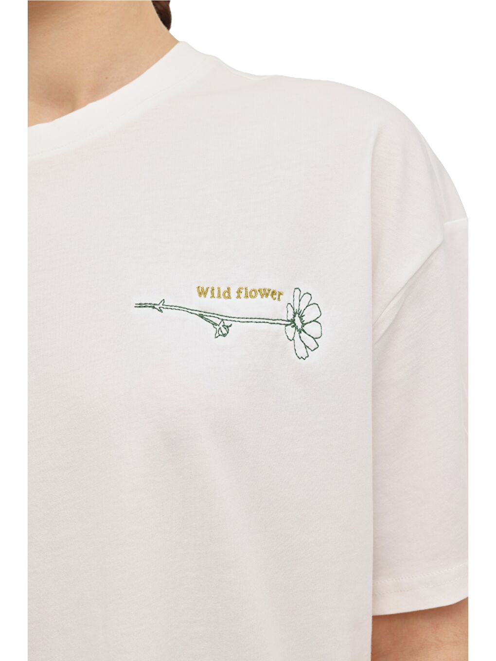 Bej WL 11TEEL 6FX Ekru Kadın Kısa Kol T-Shirt-3