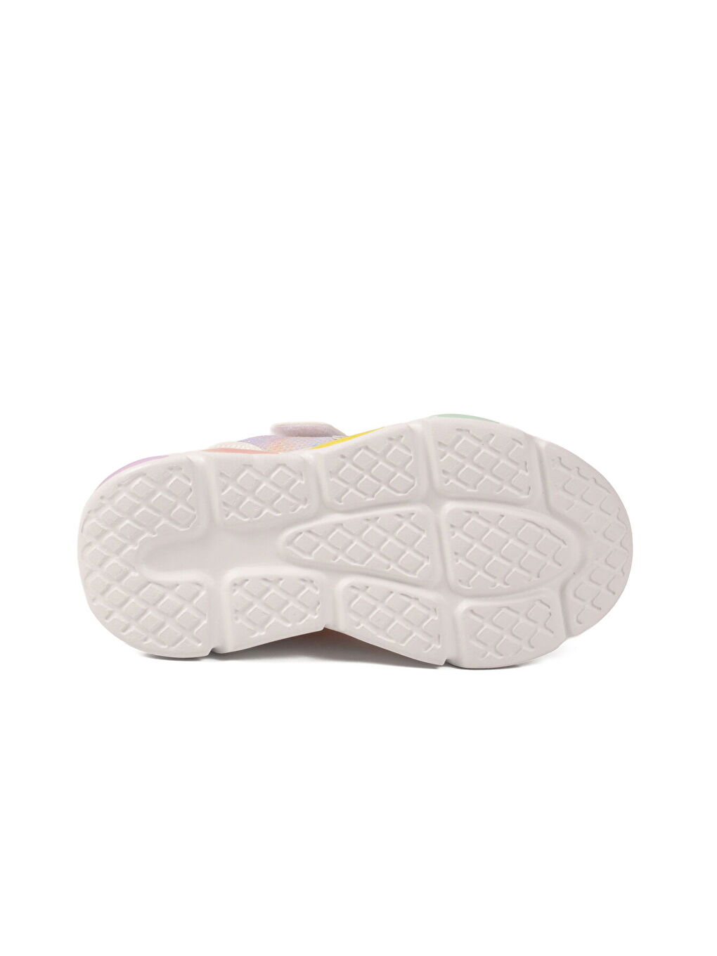 Beyaz Cırtlı Işıklı Hafif Kız Çocuk Spor Ayakkabı 1998 P-4