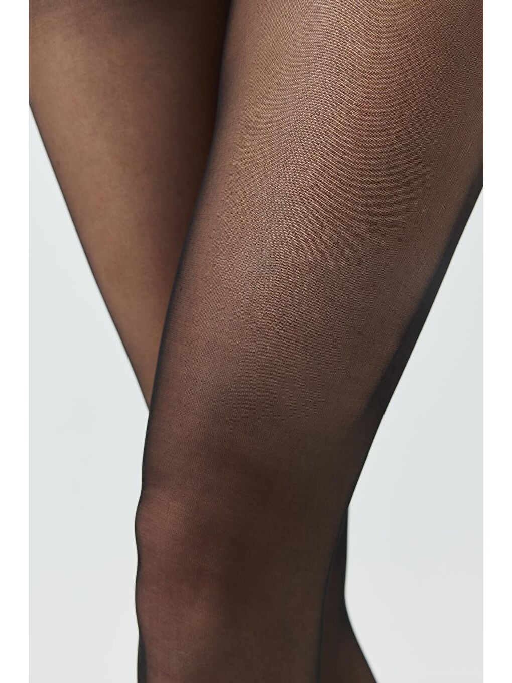 İnce 15 Denye 2'Li Arkası Çizgili Külotlu Çorap Siyah-3