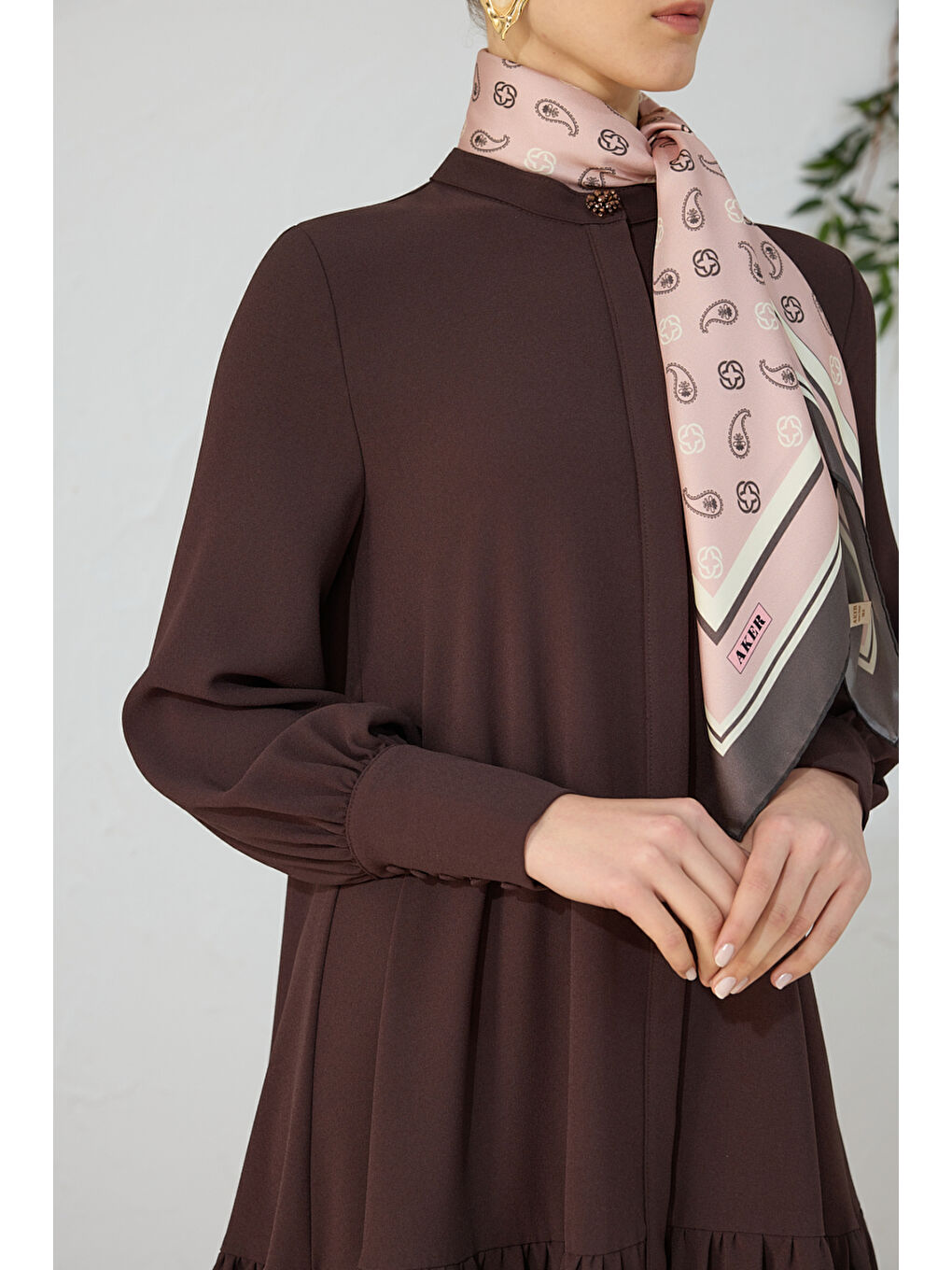 Kahverengi Mevlana Ferace-5