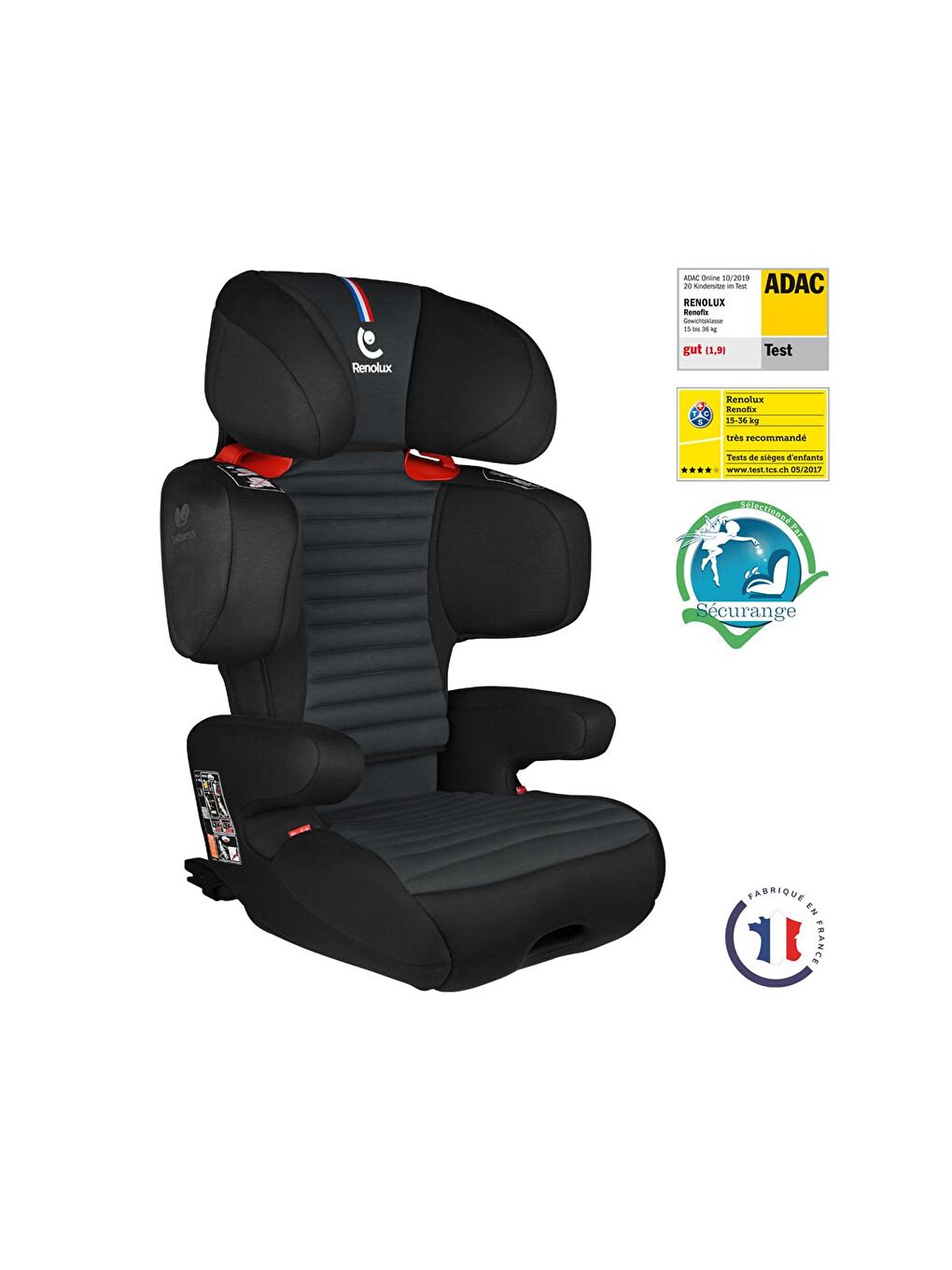 Renolux Siyah Renofix Softness Isofix 15-36 Kg Oto Koltuğu Siyah - 3