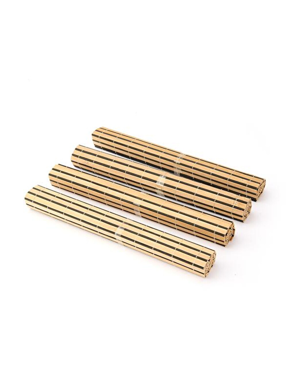 Bambu 4'lü Amerikan Servis - Kahverengi - 40x30 cm-3