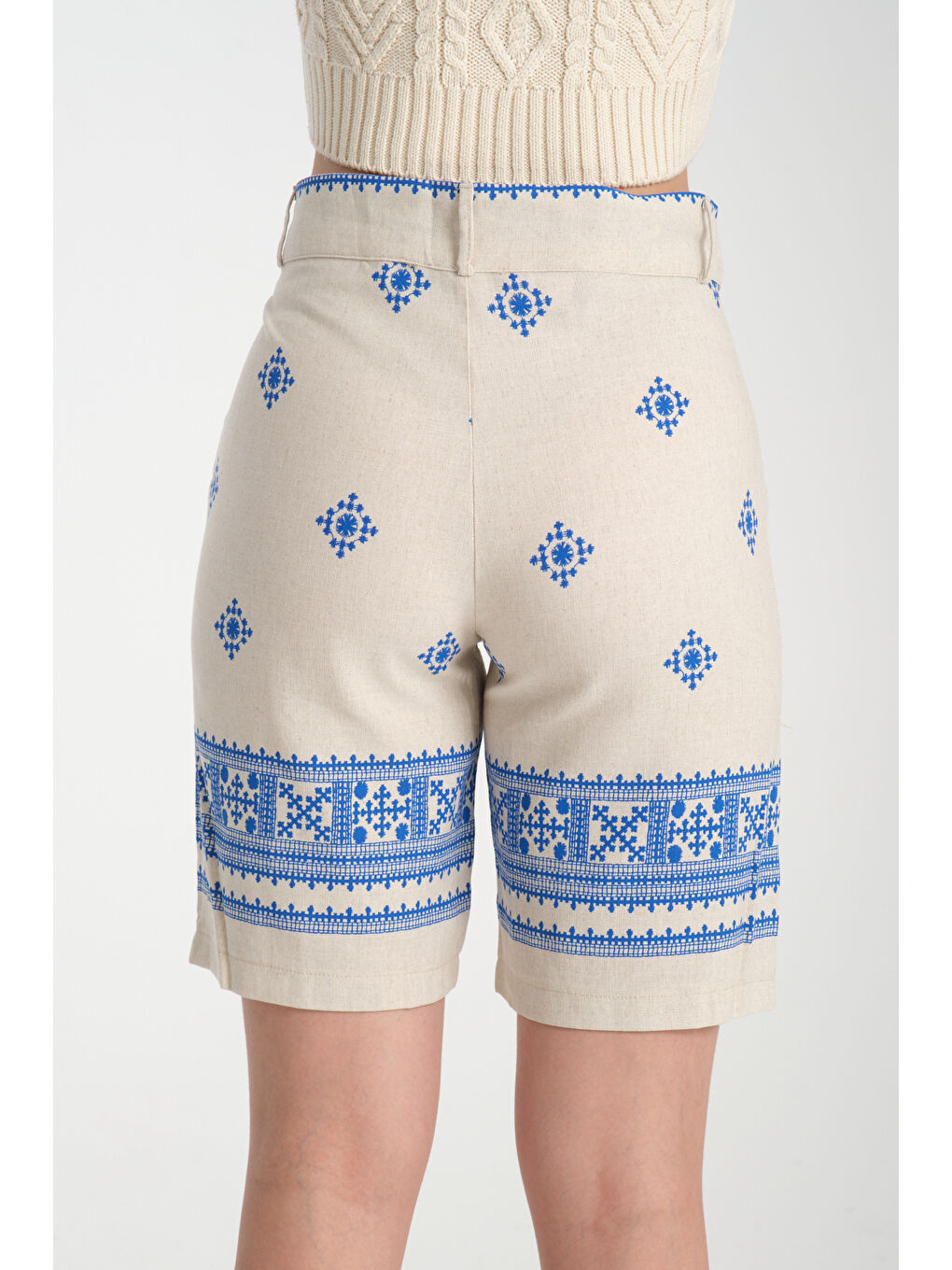 Mavi Kadın Keten Şort 8228-3