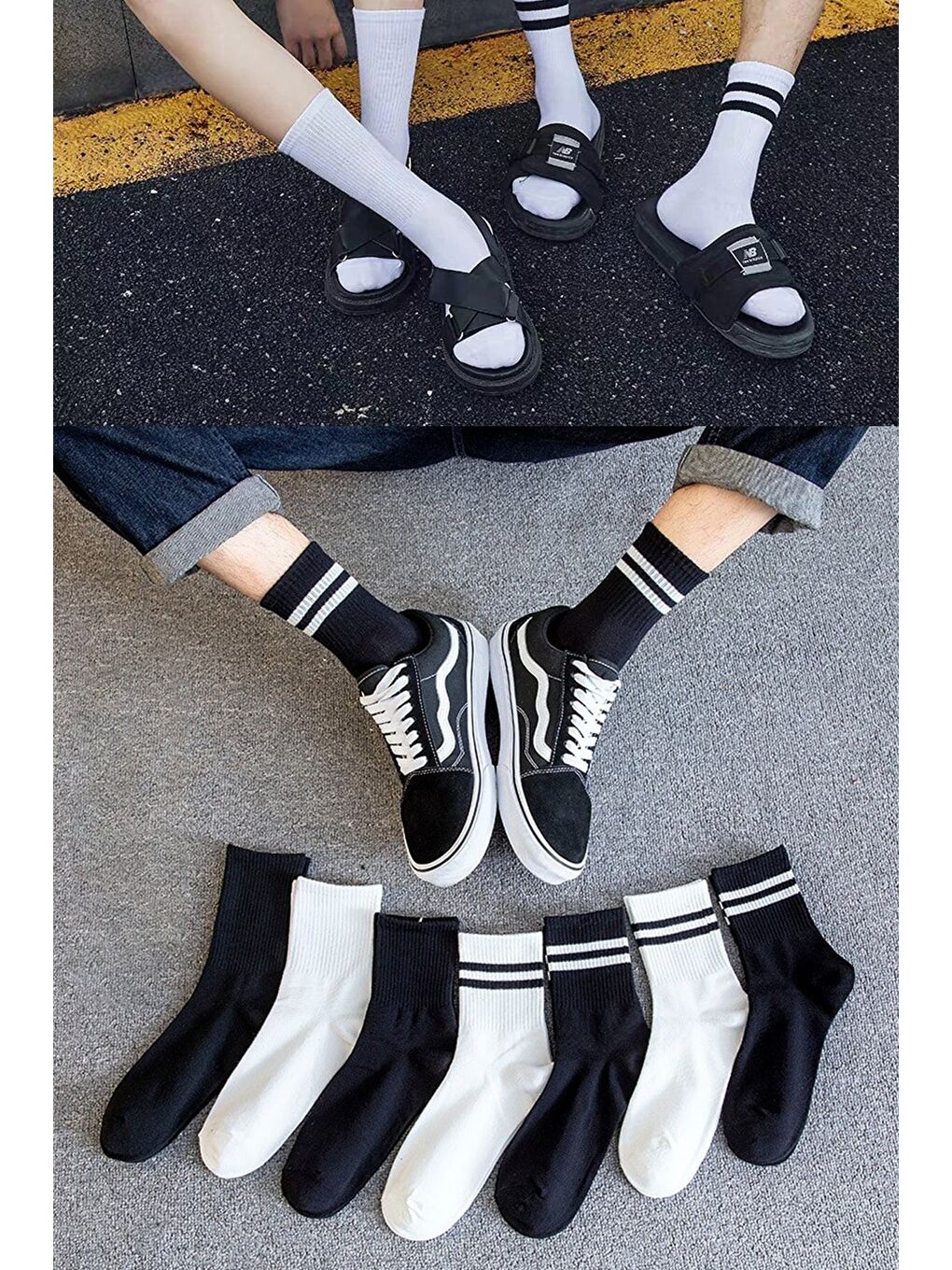 Karışık Unisex 7'li Düz-çizgili Tenis Model