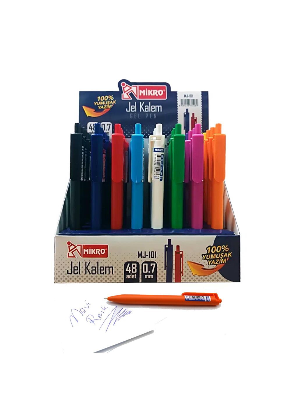 Tükenmez Kalem Canlı Renkler MJ-101 1 Adet