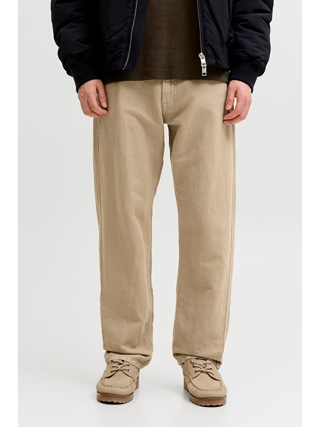 Bej Pants Studio Jpstchris Keten ve Pamuk Karışımlı Pantolon 12293296