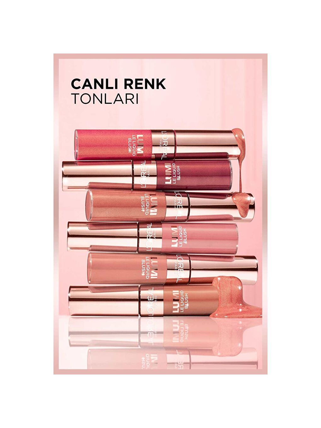 L'Oreal Paris L’Oréal Paris Lumi Blush Likit Allık - 640 Glowy Rouge Paris - 5