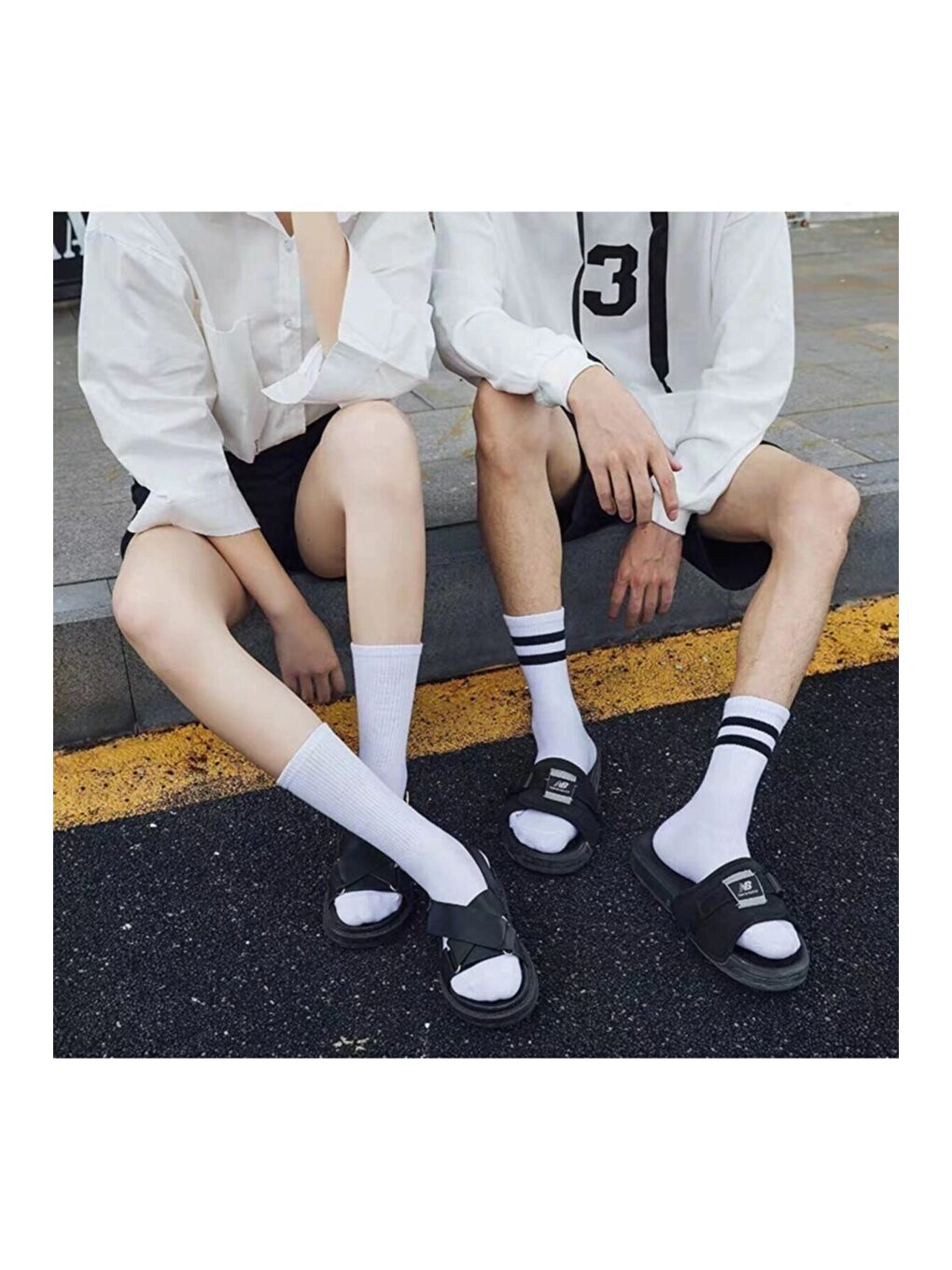 Karışık Unisex 7'li Düz-çizgili Tenis Model-1