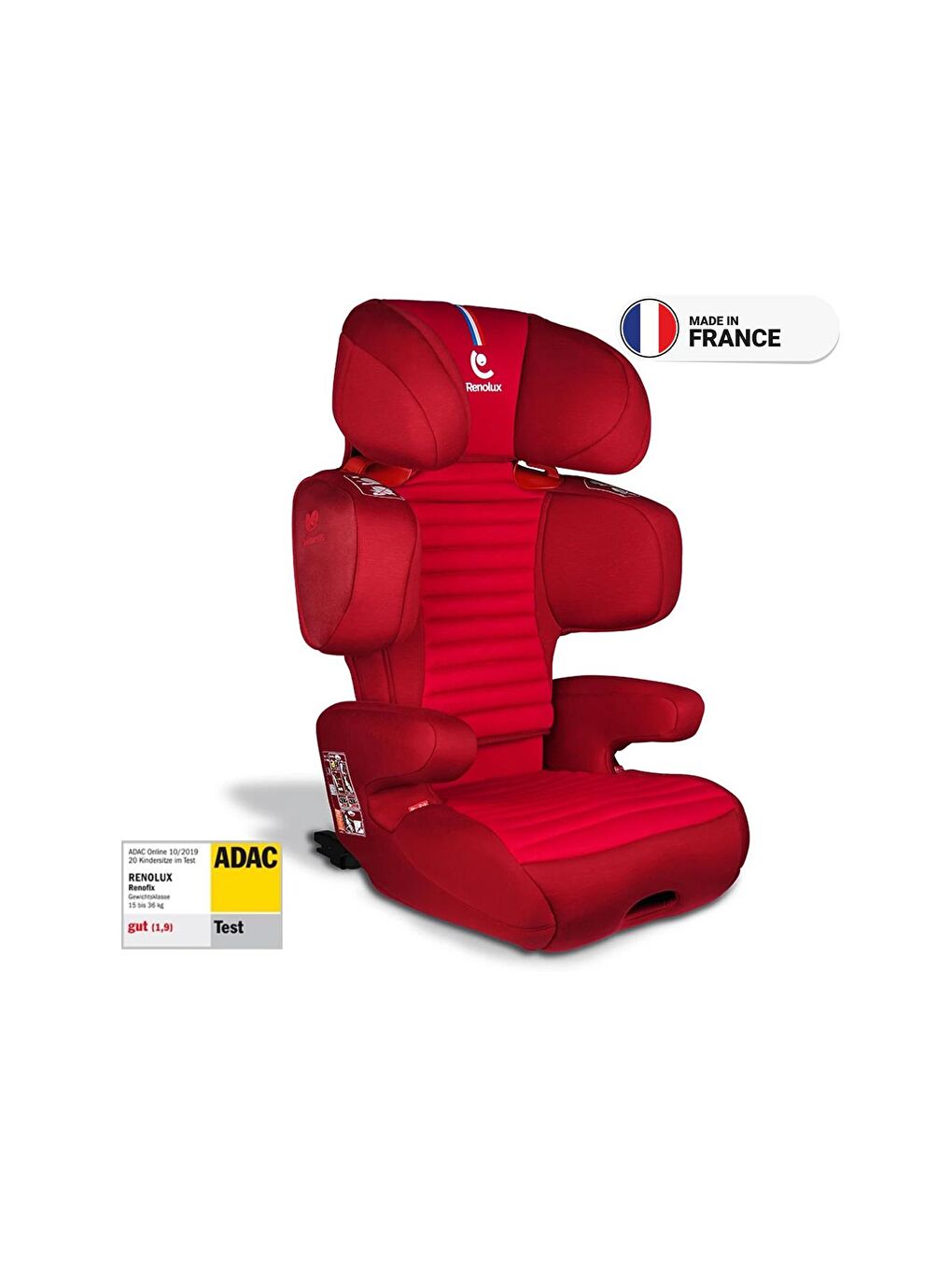 Renolux Kırmızı Renofix Softness Isofix 15-36 Kg Oto Koltuğu Kırmızı