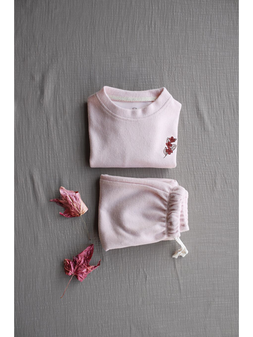 Pembe Pudra Pastel Soft Touch Alt Üst Takım-1