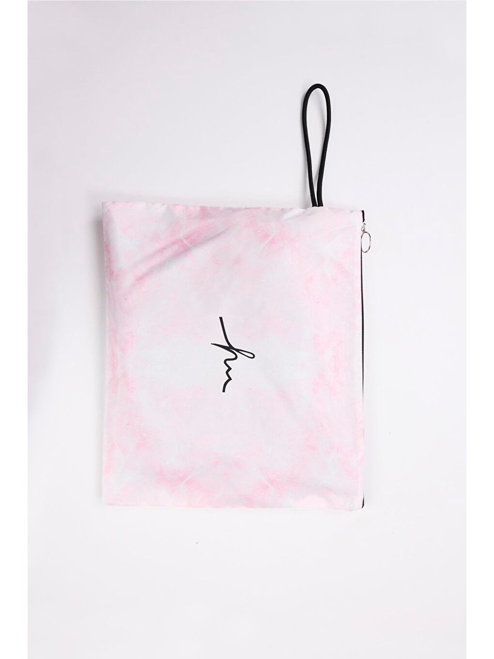 Esila Pembe Biyeli Siyah 5 Parça Jileli Tam Tesettür Mayo Takımı 2934-7