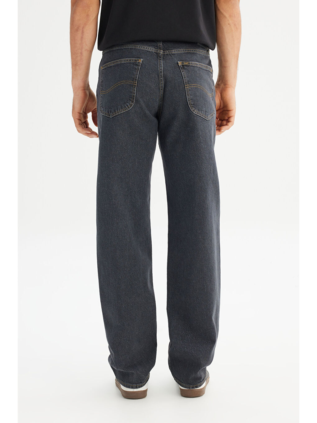 Asher Loose Fit Rahat Kesim Düşük Bel Siyah Denim Jean Pantolon-4