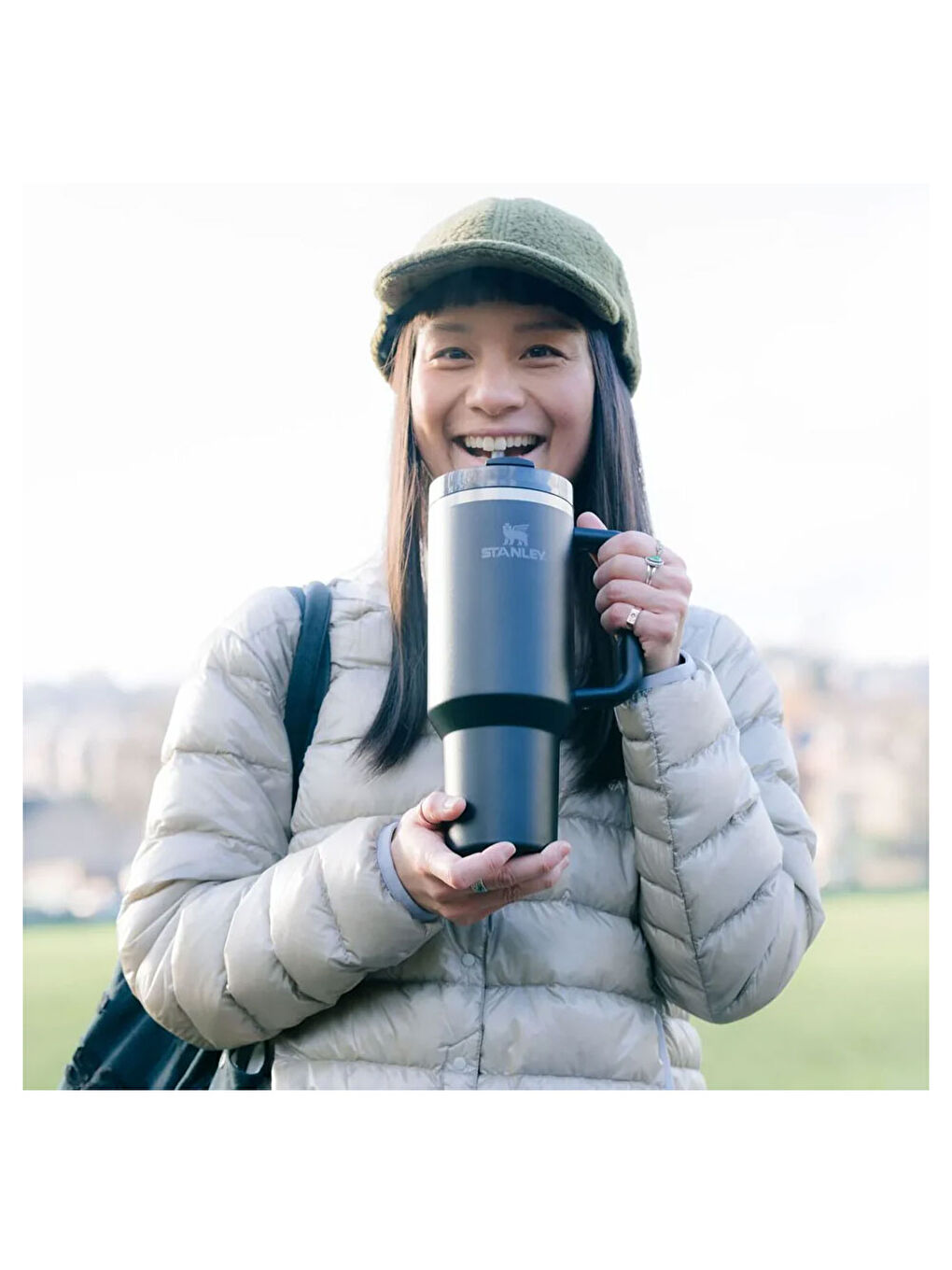 Quencher H2.O FlowState Tumbler Pipetli Termos 1.18L Black Tonal-4