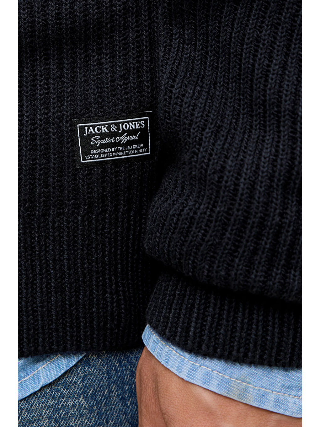 Lacivert Jjpannel Pamuk Karışımlı Regular Fit Dik Yaka Hırka 12278920-6