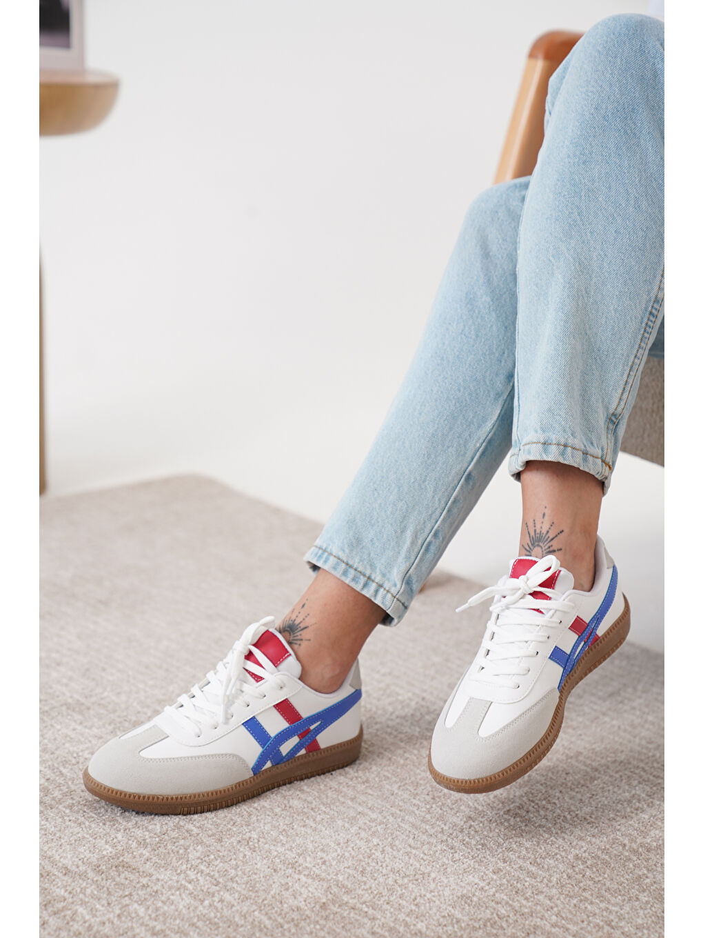 Mavi Tagras Kadın Günlük Ortopedik Sneaker Spor Ayakkabı