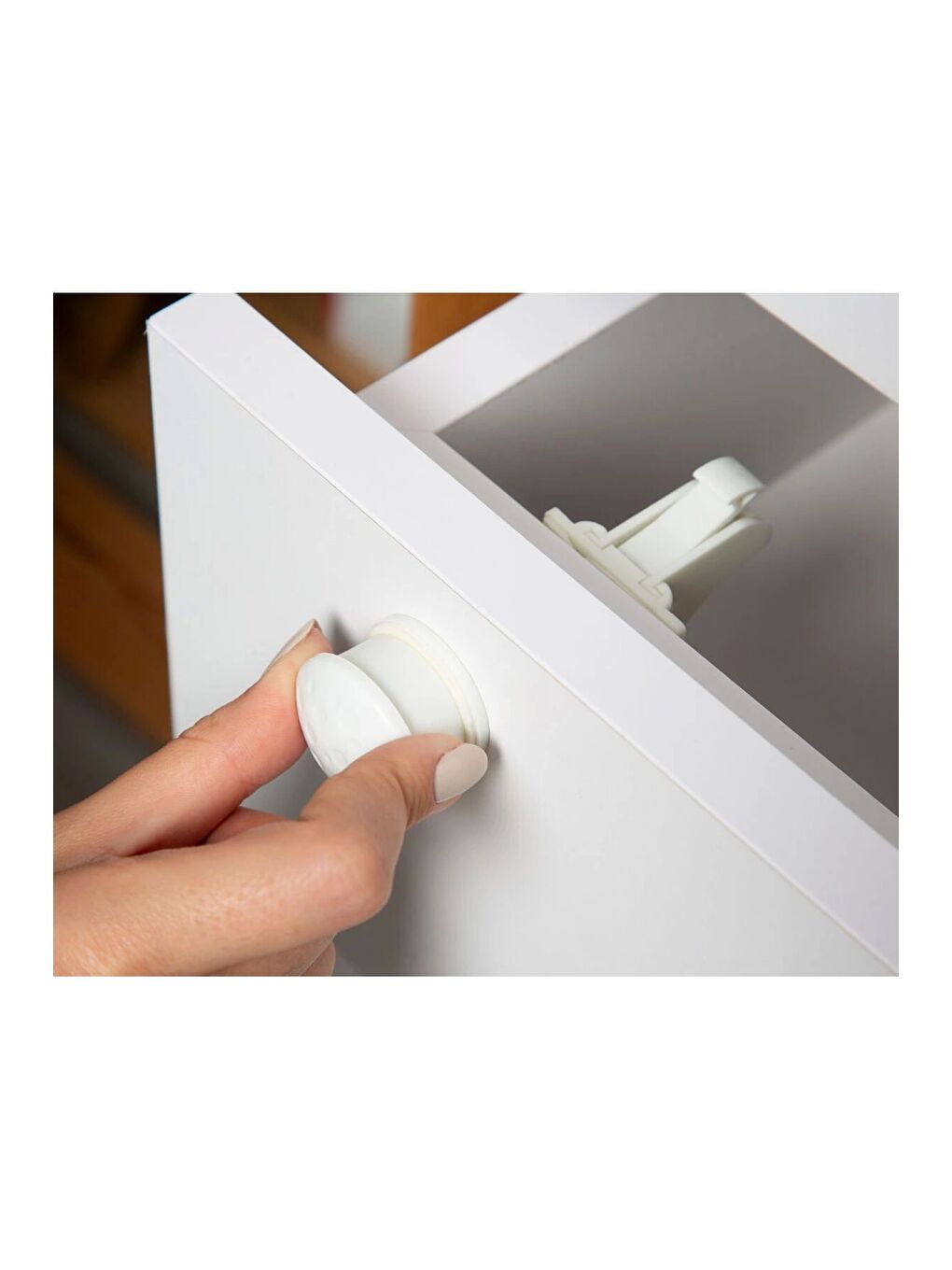 Mıknatıslı Çekmece Kilidi Çoklu Paket - 12 Kilit + 3 Mıknatıs-3