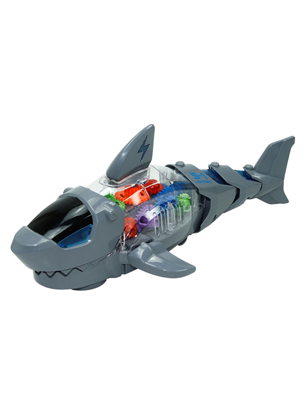 Işıklı, Müzikli ve Hareketli Robot Balık Gri-1