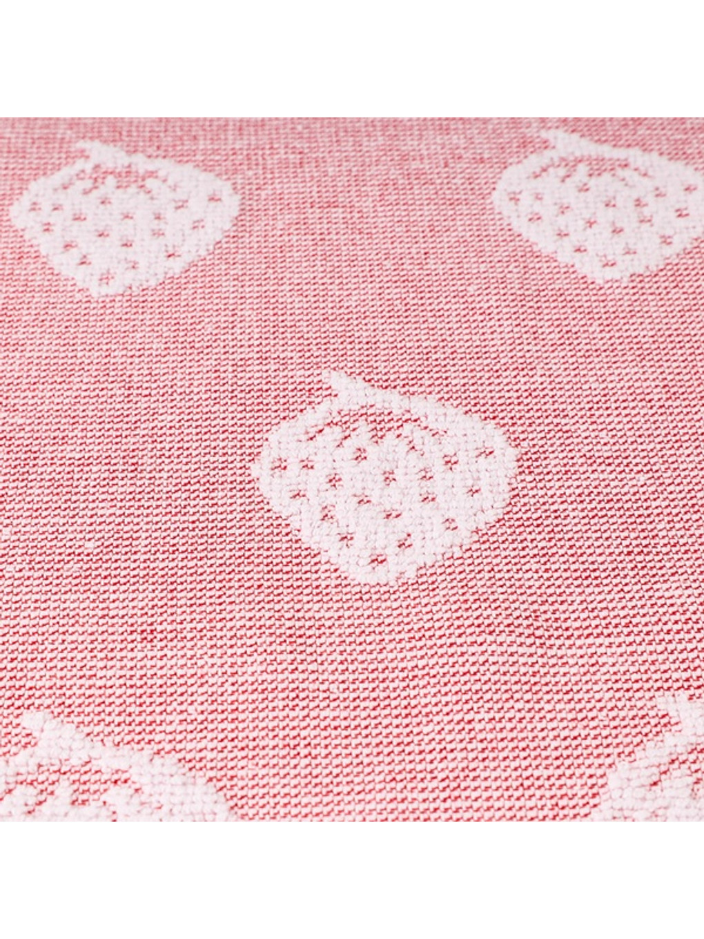 Soft Çilek Desenli El Havlusu - Kırmızı - 30x50 Cm-1