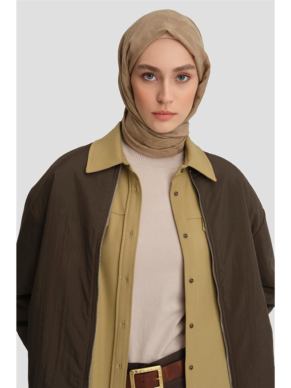 Yaka Ribanalı Bomber Mont 24kd7522 Haki