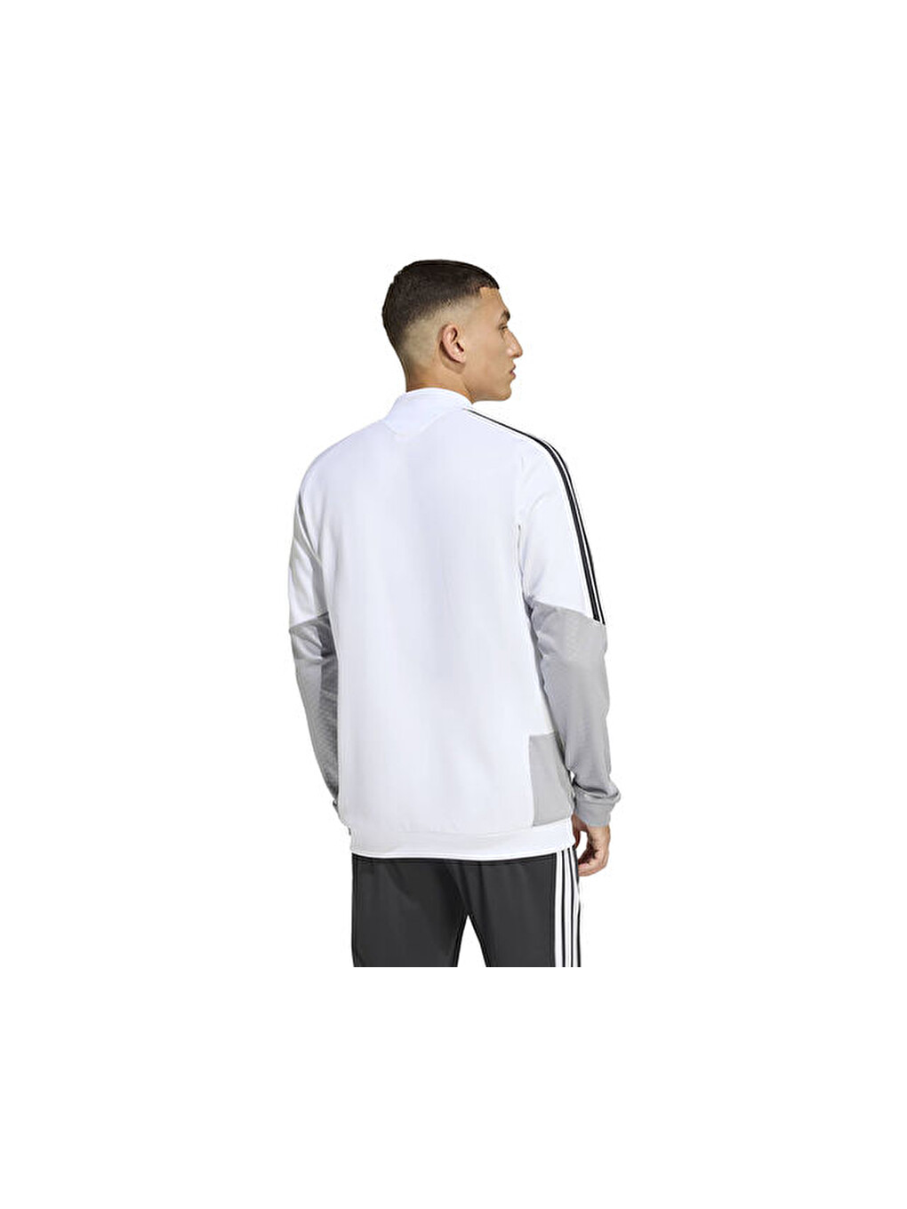 Tiro 26 Competition Tr Jkt Erkek Futbol Kamp Fermuarlı Sweatshirt Ka7682 Beyaz-1