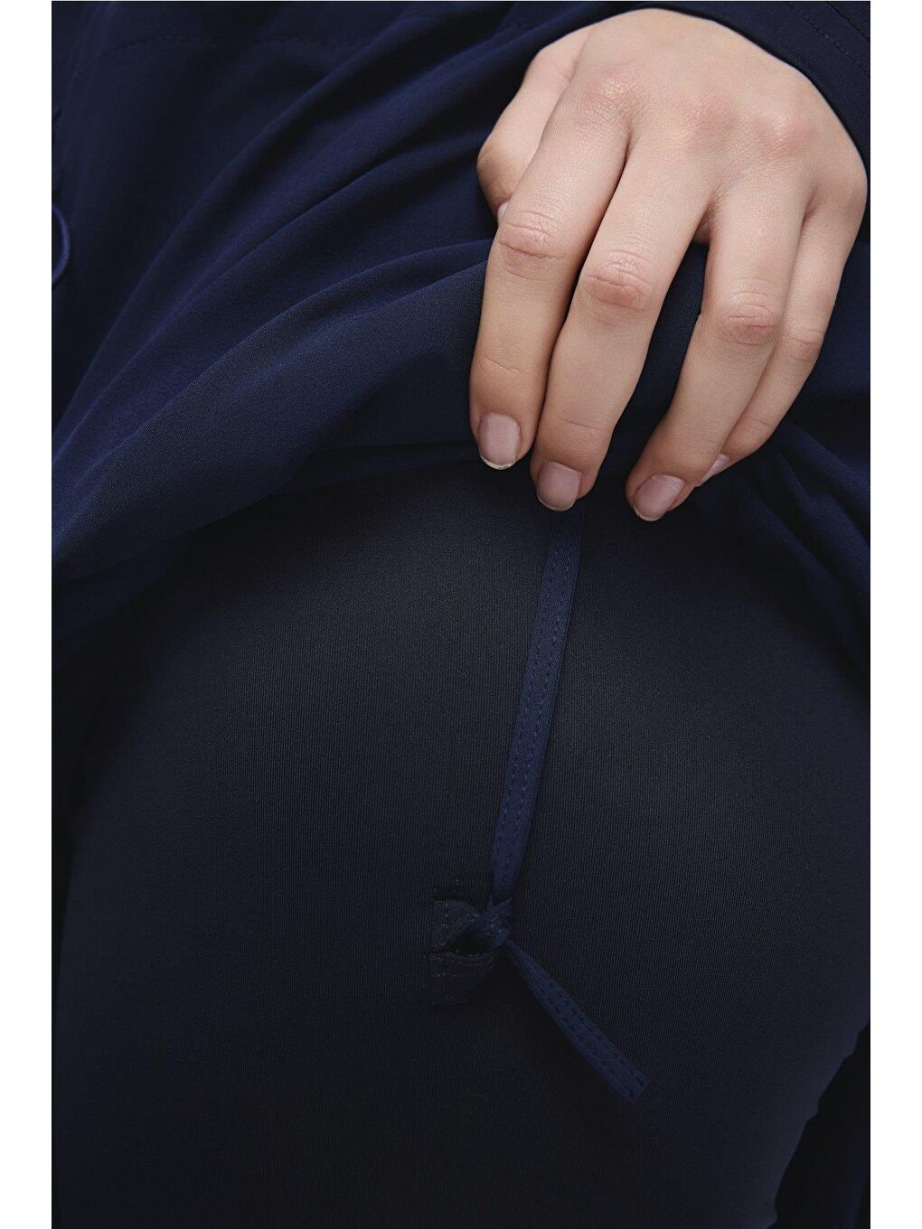 Lacivert Desenli 5 Parça Tam Tesettür Mayo Takımı 5019-5