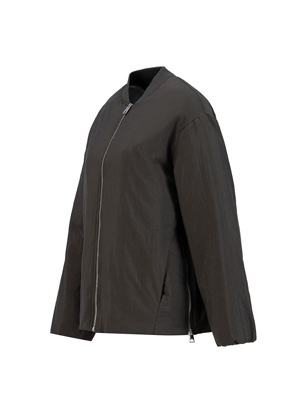 Yaka Ribanalı Bomber Mont 24kd7522 Haki-6