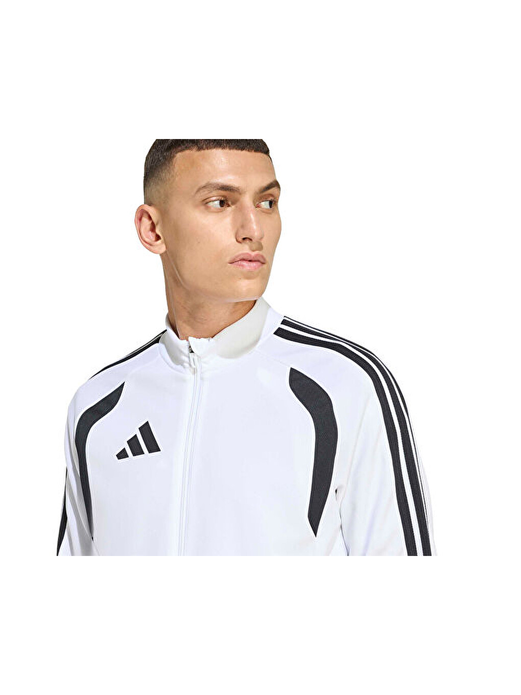 Tiro 26 Competition Tr Jkt Erkek Futbol Kamp Fermuarlı Sweatshirt Ka7682 Beyaz-4