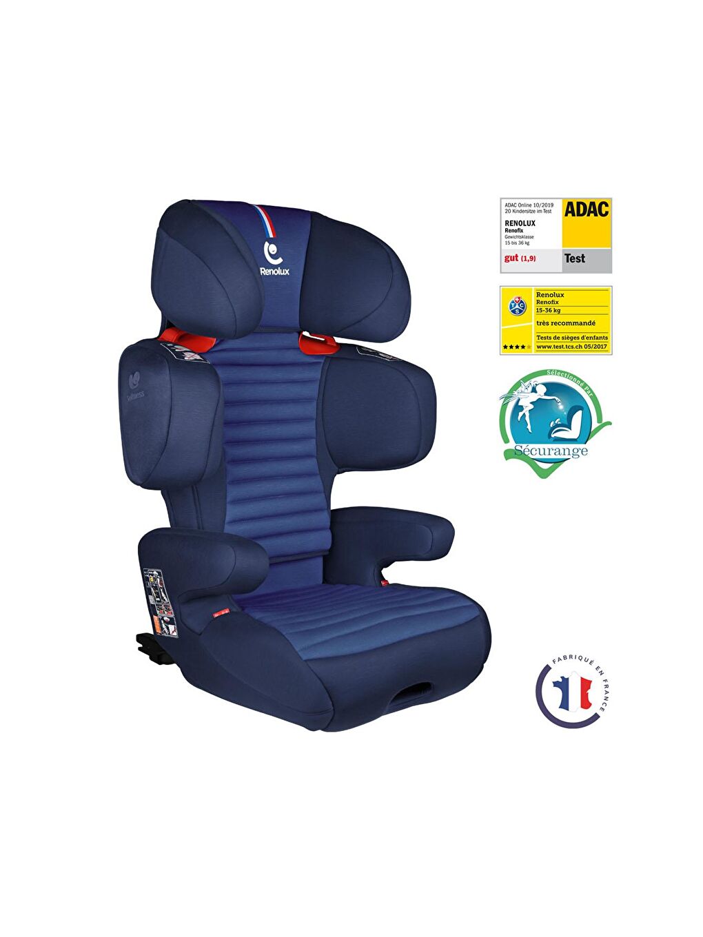 Renolux Lacivert Renofix Softness Isofix 15-36 Kg Oto Koltuğu Lacivert - 2