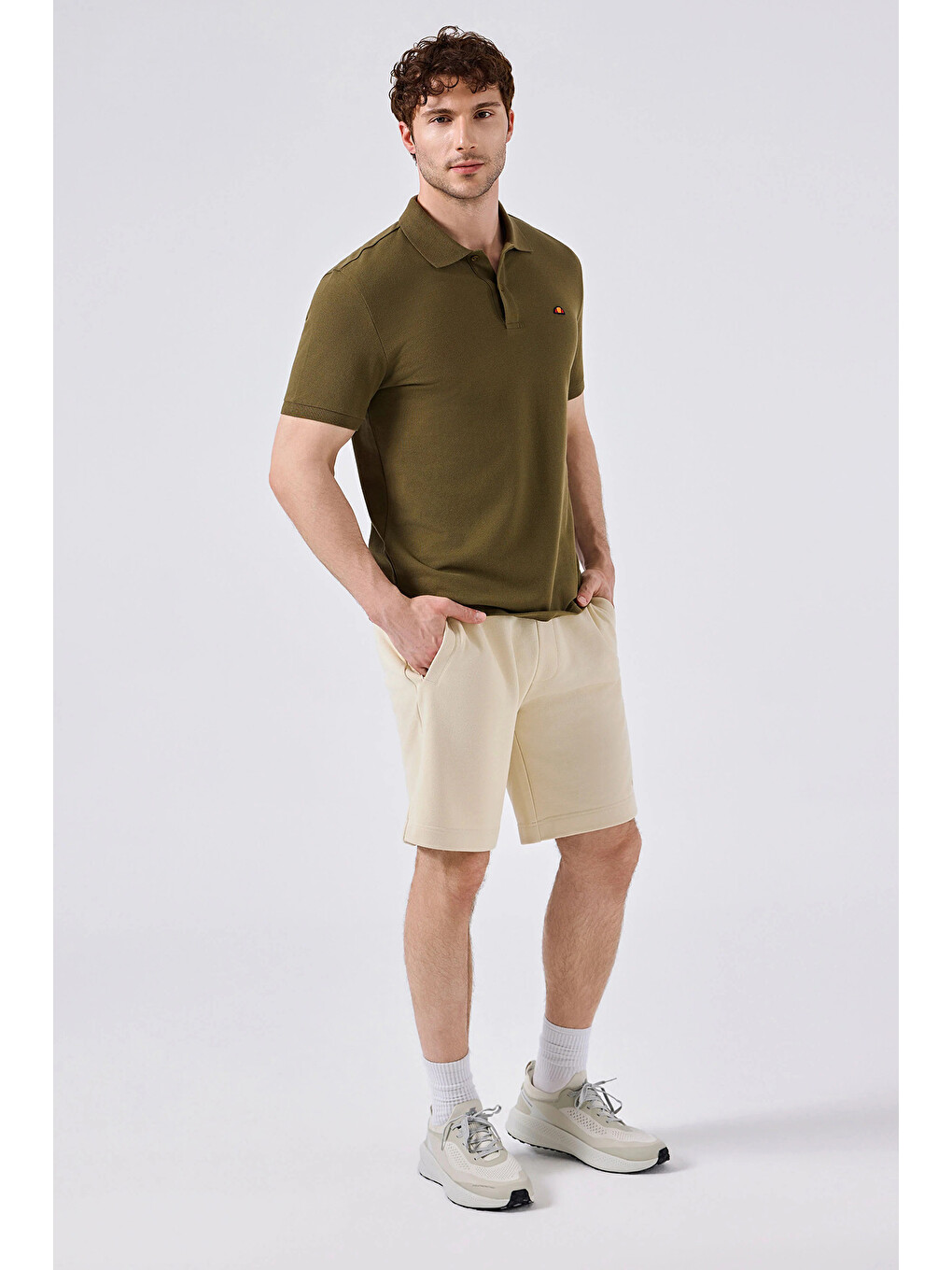Ekru Logolu Regular Fit Normal Bel Short 5SM4135E-CR-1