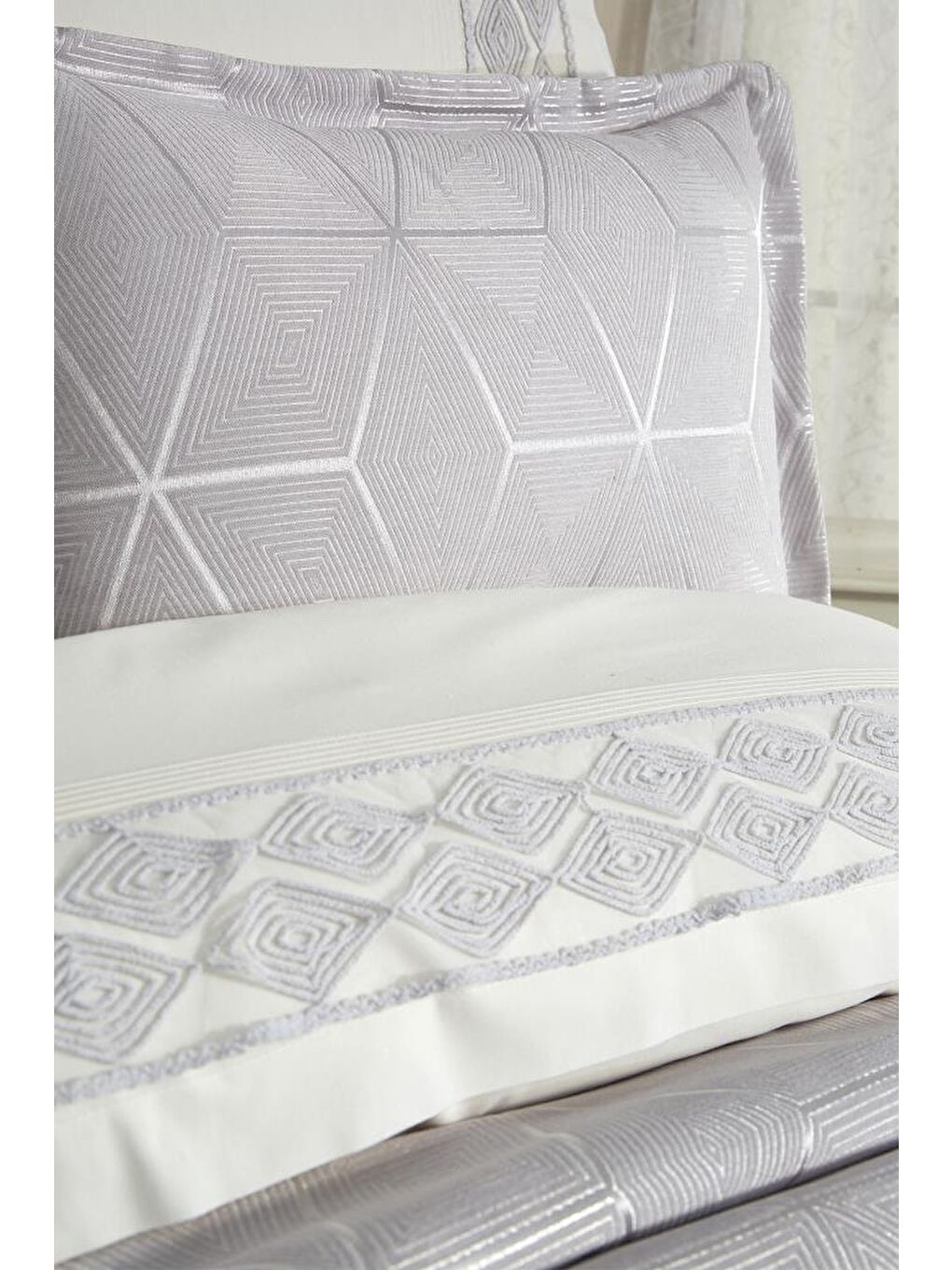 Verona 7 Parça Gelin Seti Gri-3