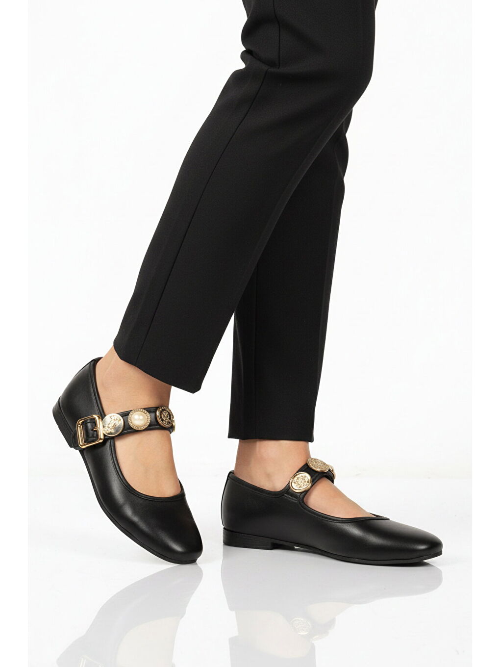 Siyah Bantlı Kadın Hafif Casual Ayakkabı B-40 Z-1