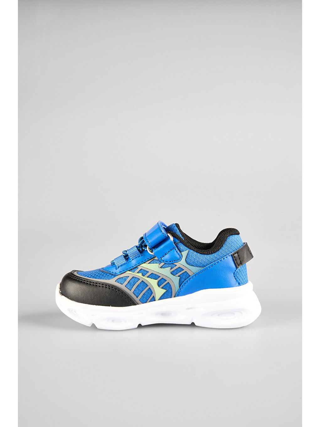 Most Işıklı Erkek Bebek Saks Mavi Spor Ayakkabı-1