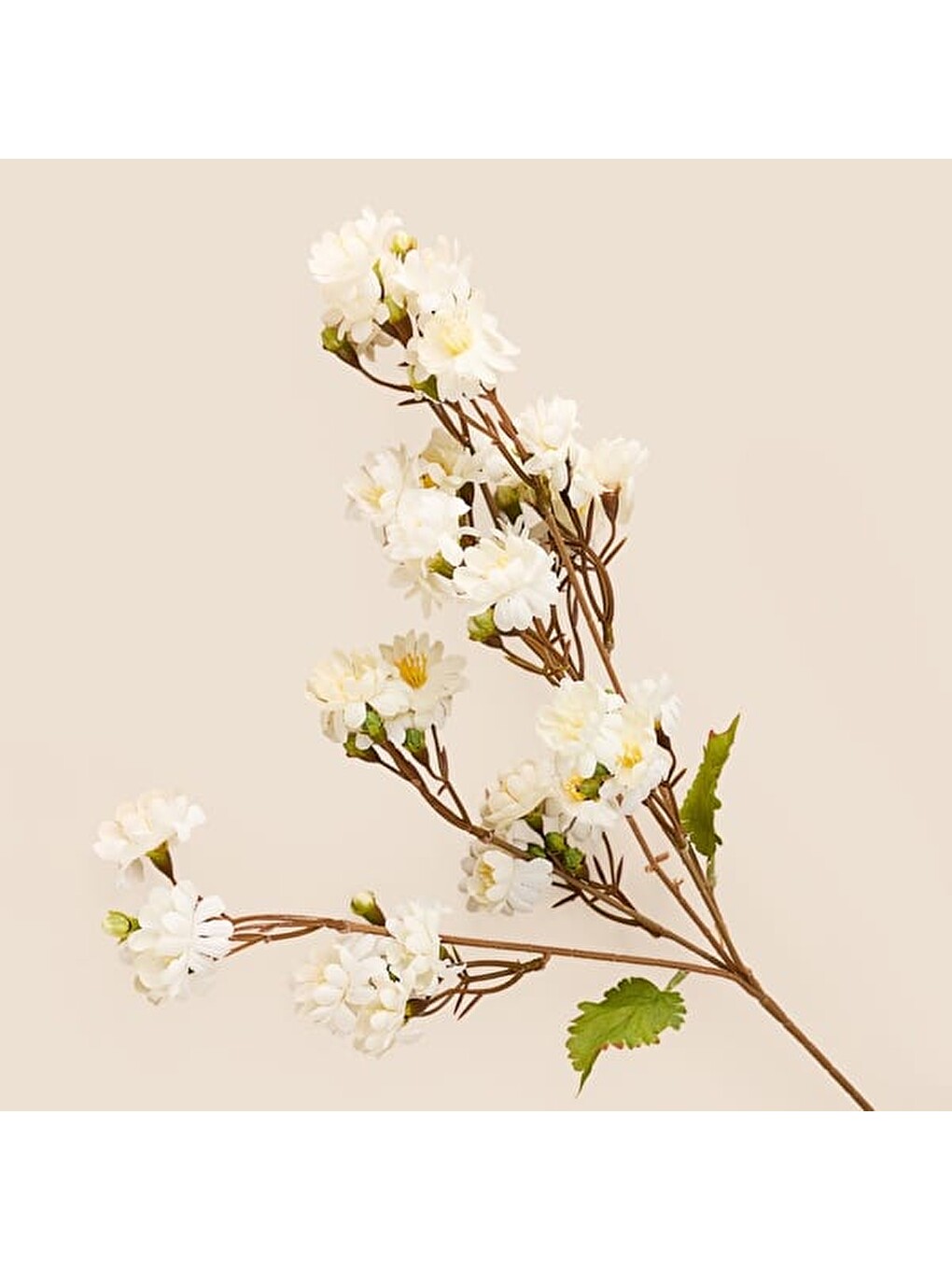 Deco Kiraz Yapay Dal Çiçek - Beyaz - 64 cm-1
