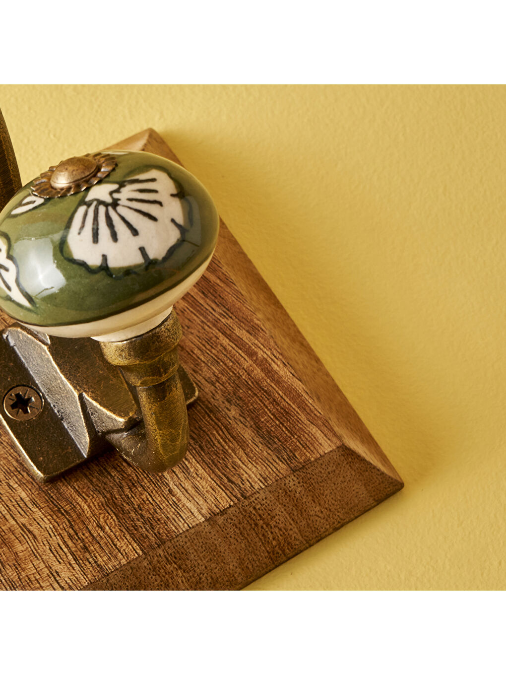 Yeşil Alice Duvar Askılığı Naturel (10x11,5x16 cm)-1