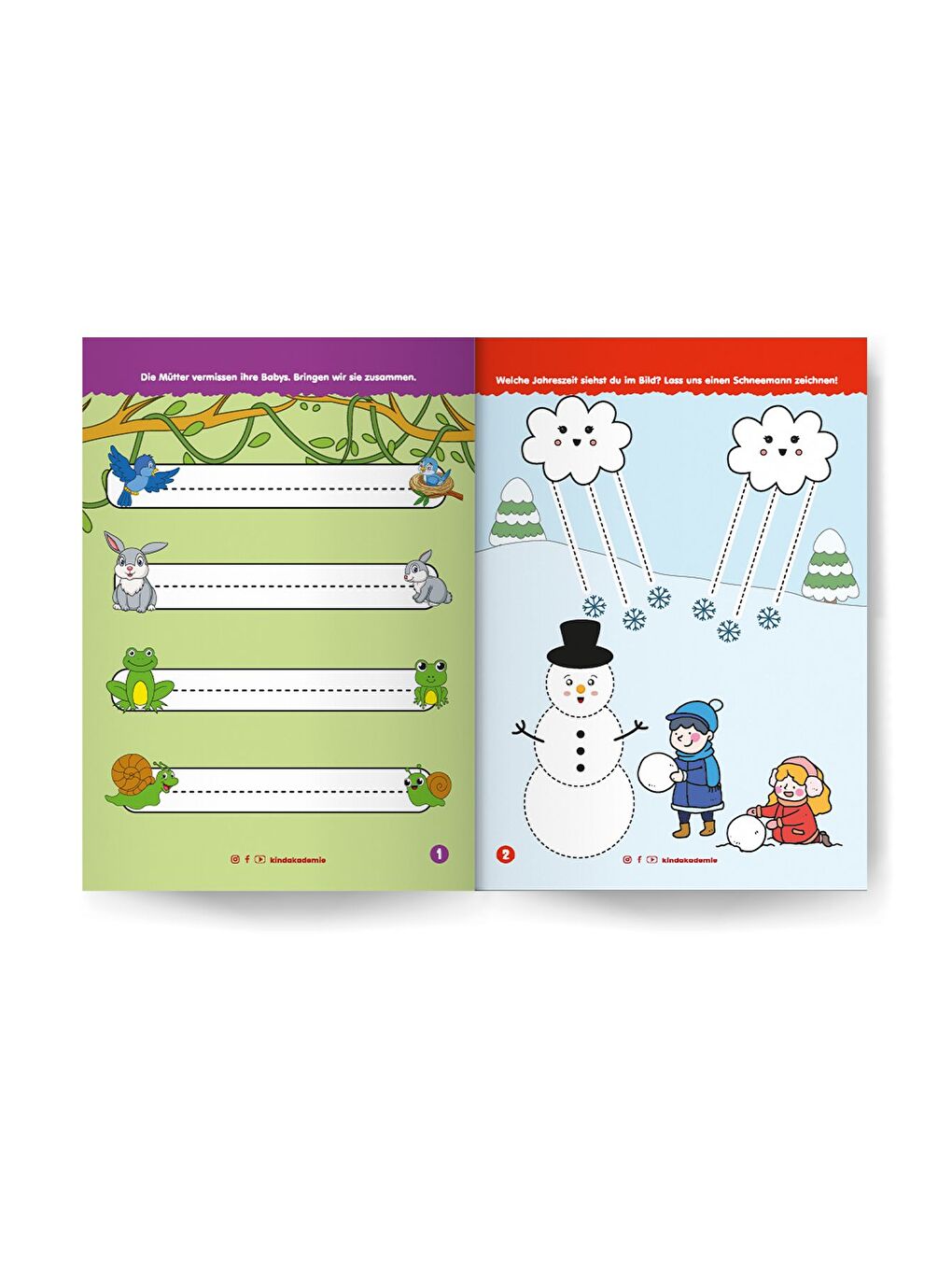 Almanca Yaz Sil Serisi Çizgi Çalışmaları-1