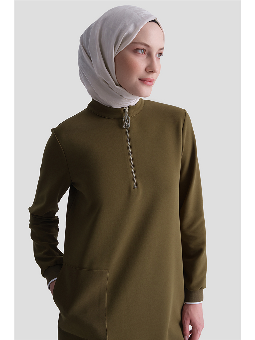 Trend Tunik 25Kt443 Yağ Yeşili-2