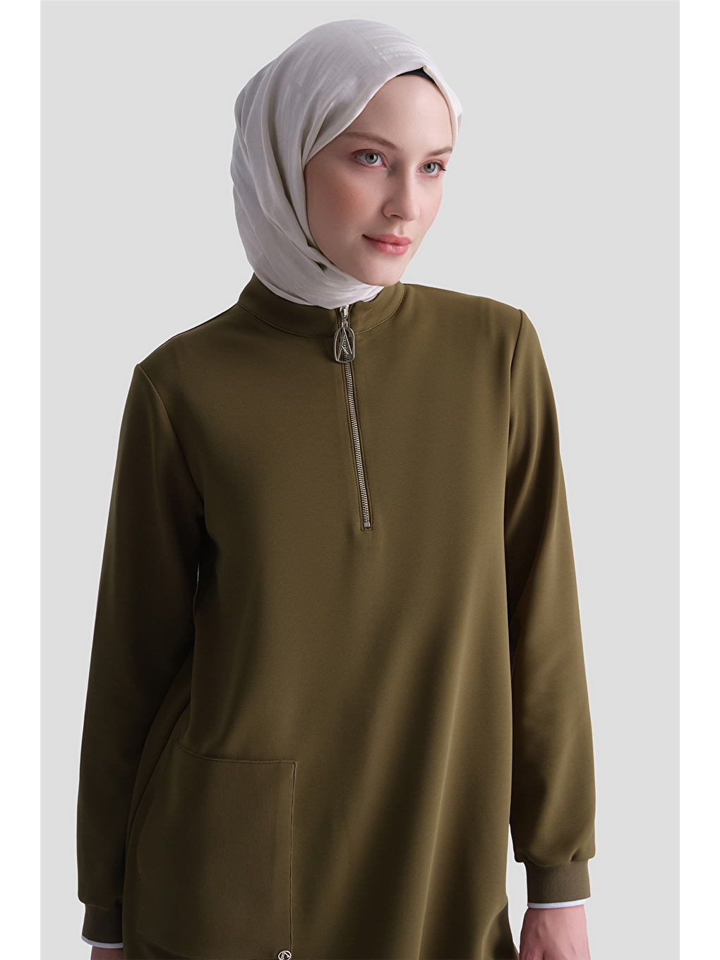 Trend Tunik 25Kt443 Yağ Yeşili-3