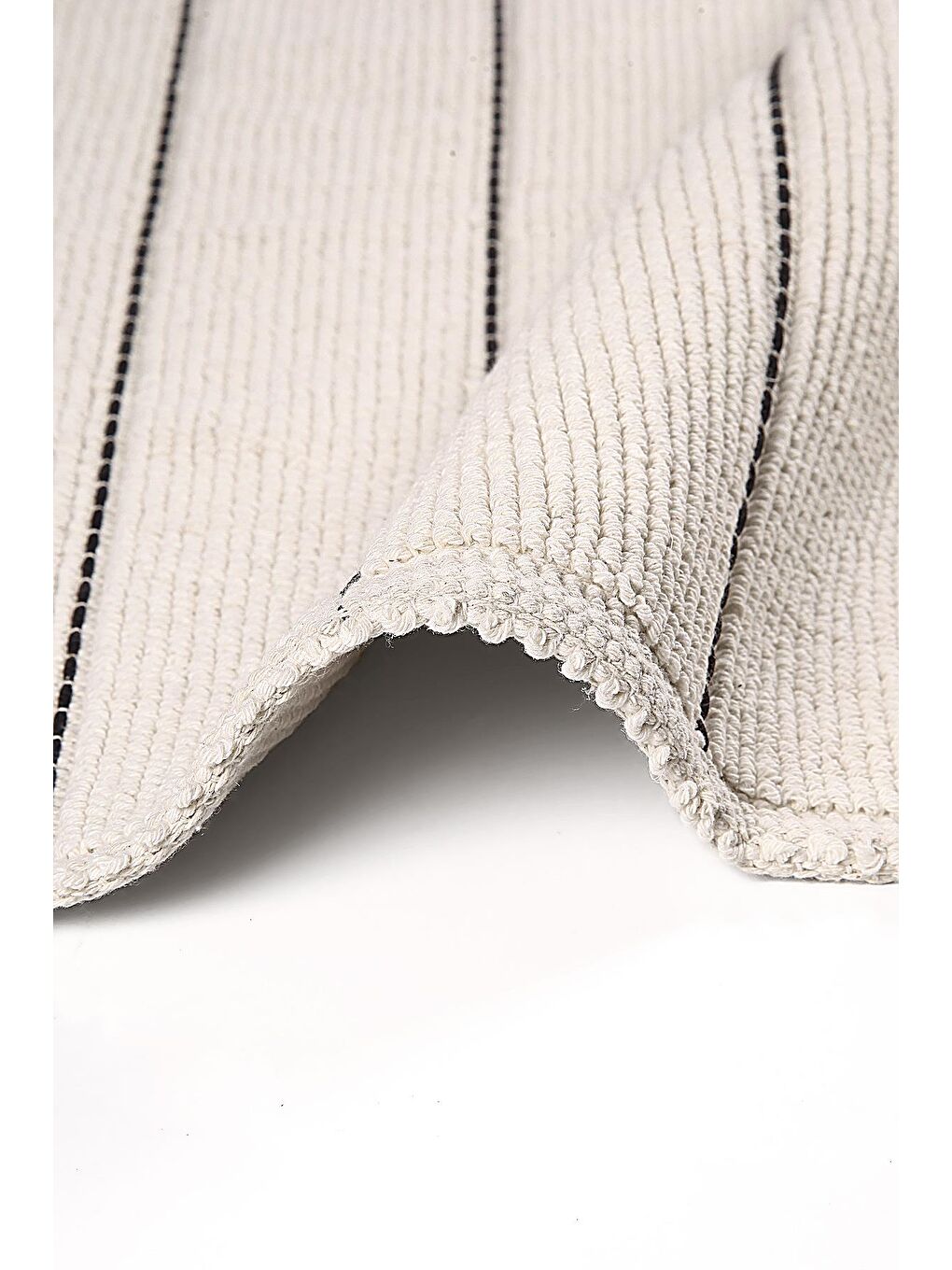 Bari Doğal Pamuklu 2'li Banyo Paspas Seti 60x100+50x60 Cm - Ekru-3