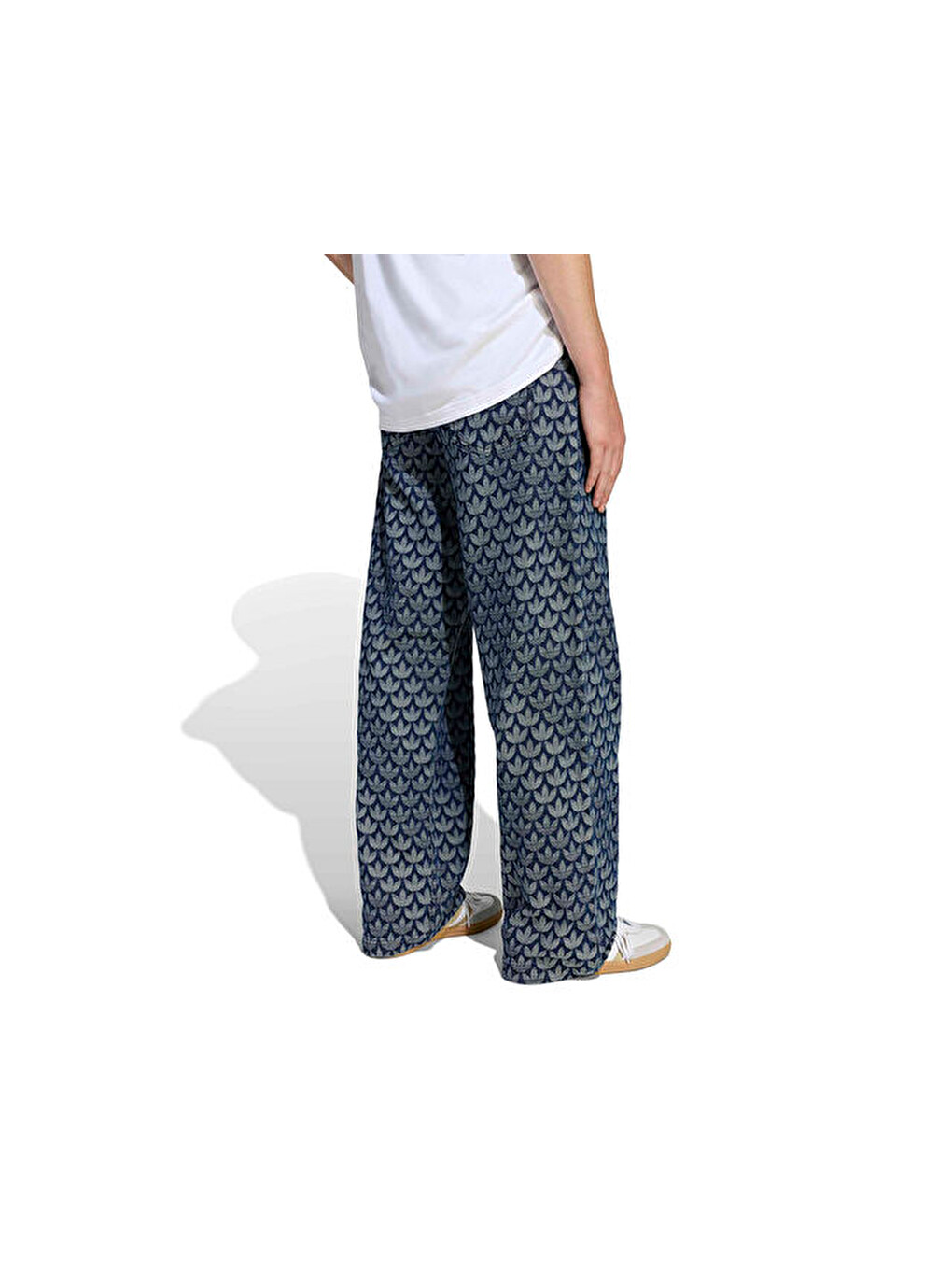 Monogram Pt Erkek Günlük Pantolon Kd0399 Mavi-1