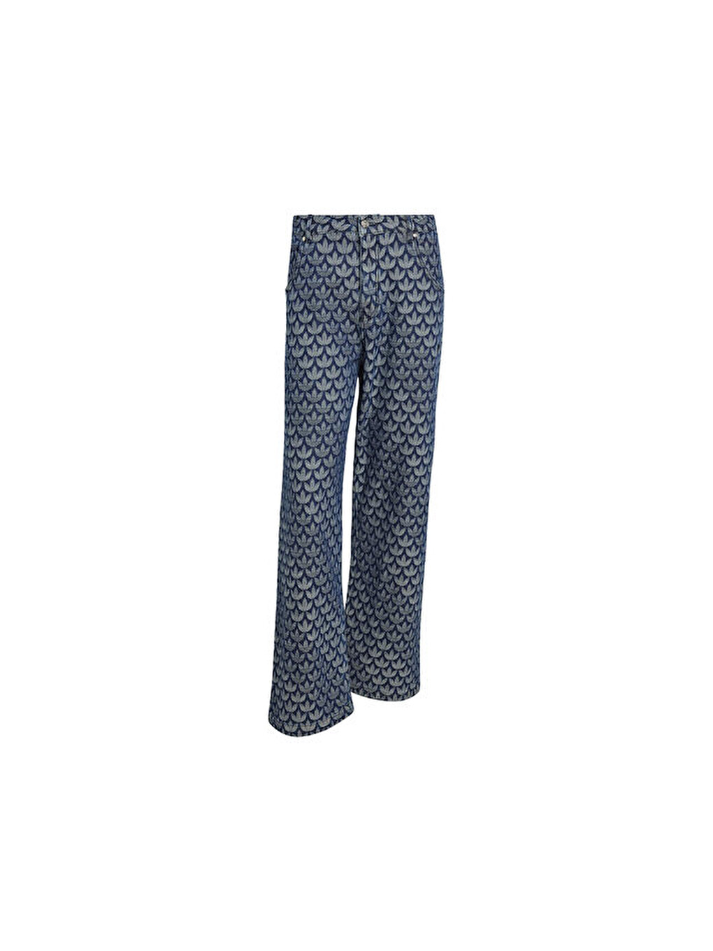 Monogram Pt Erkek Günlük Pantolon Kd0399 Mavi-2
