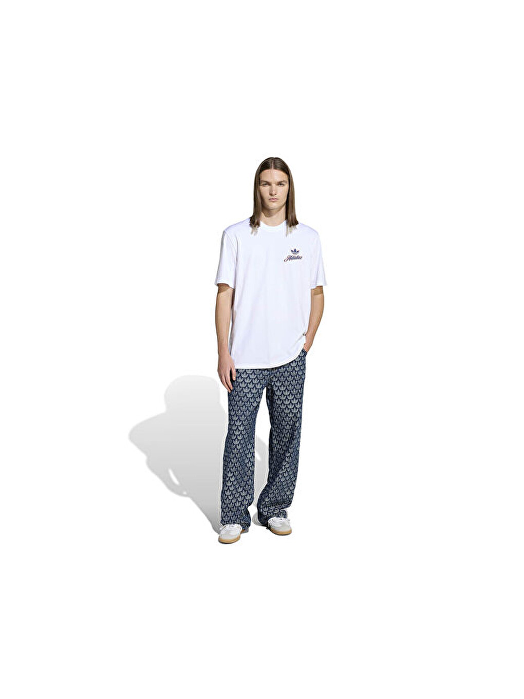 Monogram Pt Erkek Günlük Pantolon Kd0399 Mavi-5