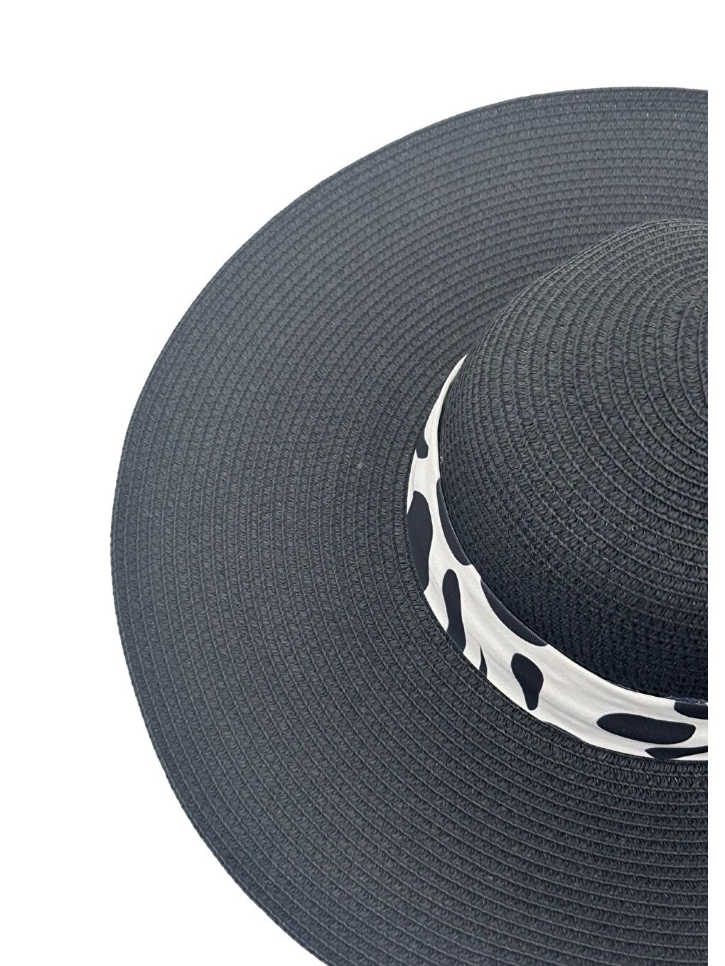 Siyah Asil Hasır Şapka-5