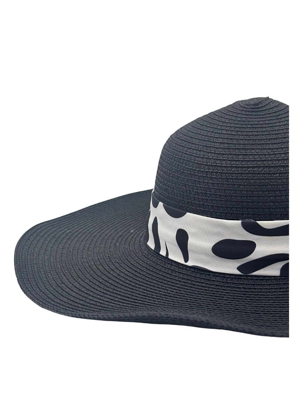 Siyah Asil Hasır Şapka-6