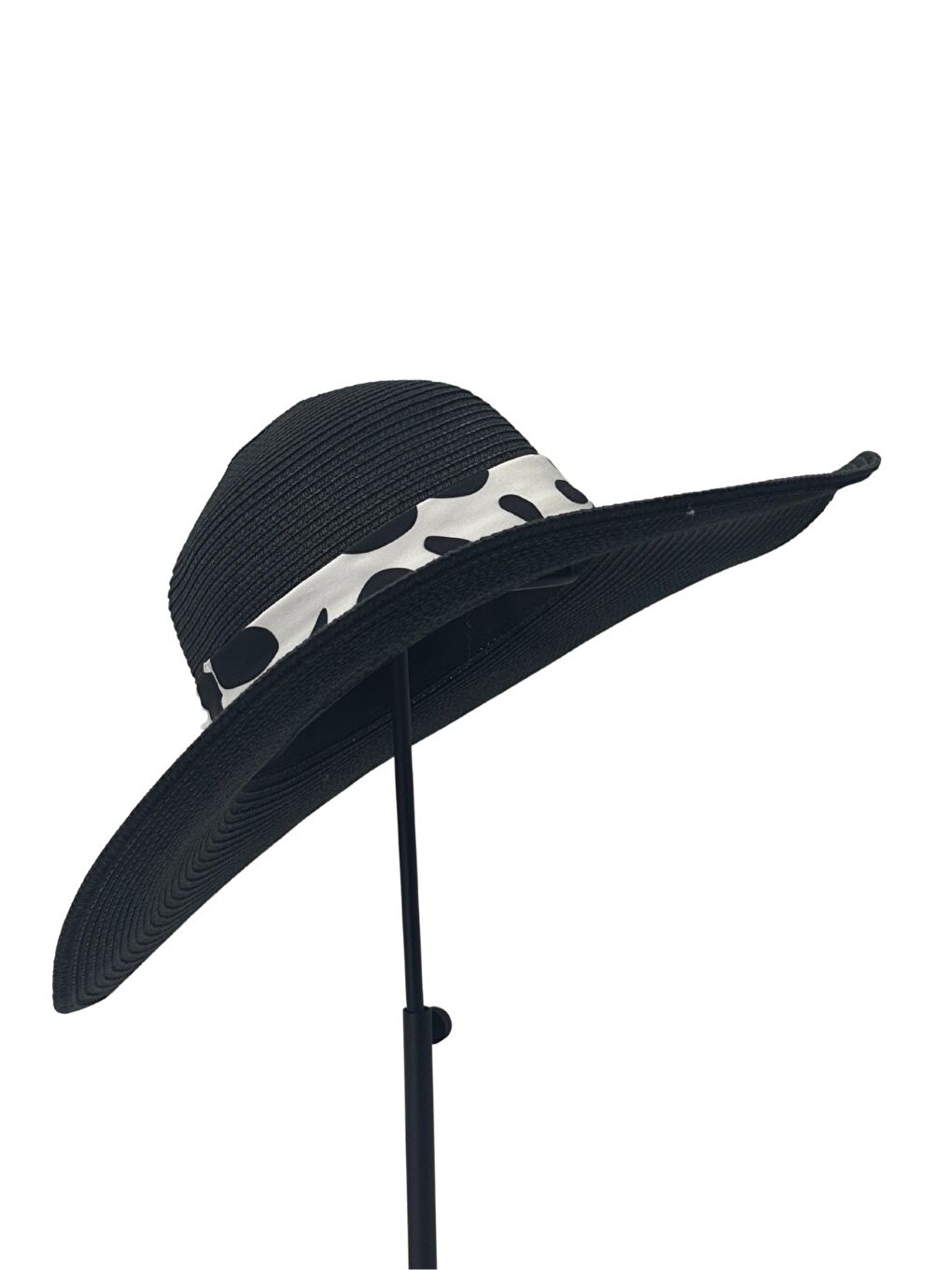 Siyah Asil Hasır Şapka-7